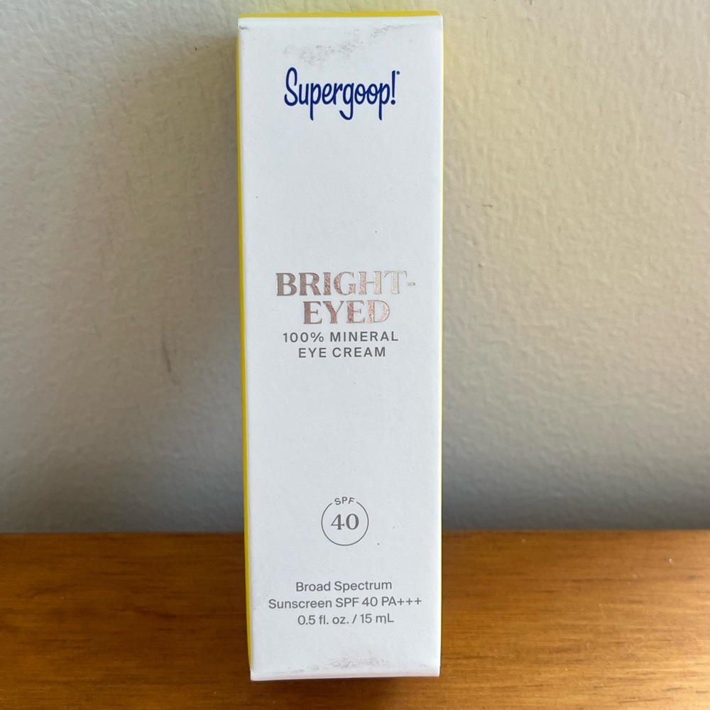 Supergoop mineral eye sunscreen. Unopened.